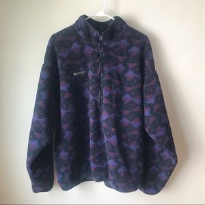 Vintage Columbia Oversized Half Zip Sweatshirt